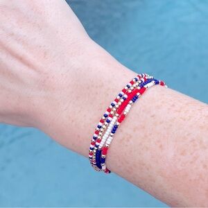 Custom bracelets Patriotic God Bless the USA
